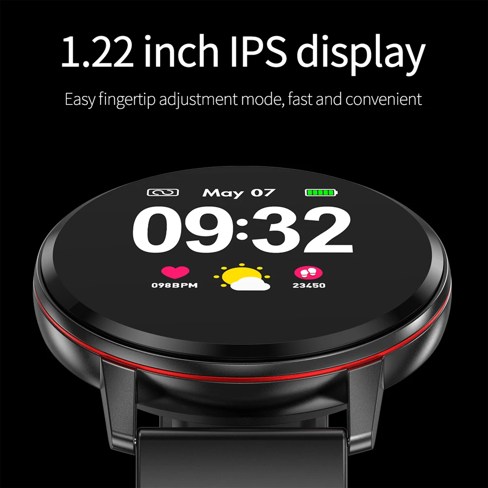 MISTEP S01 smart watch women full screen touch waterproof IP67 smartwatch watehr forecast for samsung xiao mi  smart bracelet