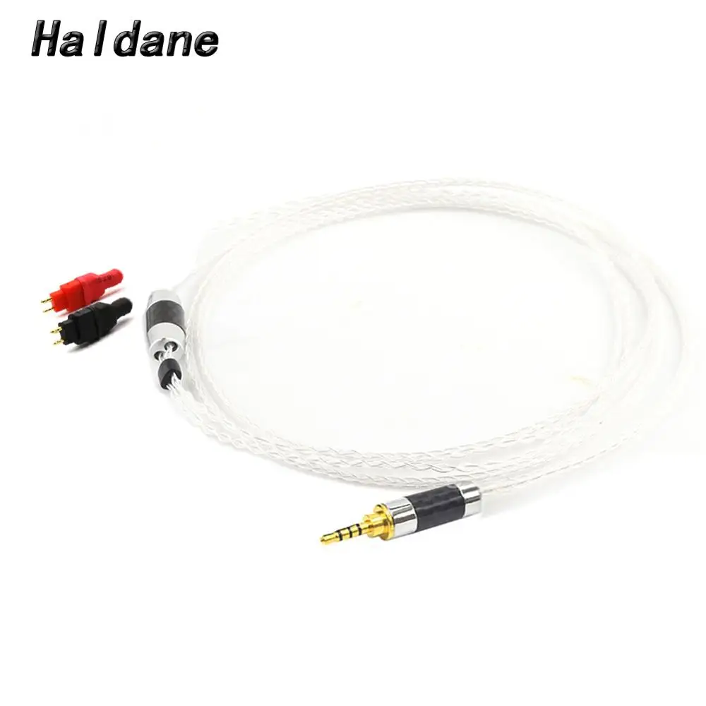 Haldane HIFI DIY 3.5/2.5/4.4mm Balanced Silver Plated Headphone Upgrade Cable For HD600 HD650 HD525 HD545 HD565 HD580 Headphones |
