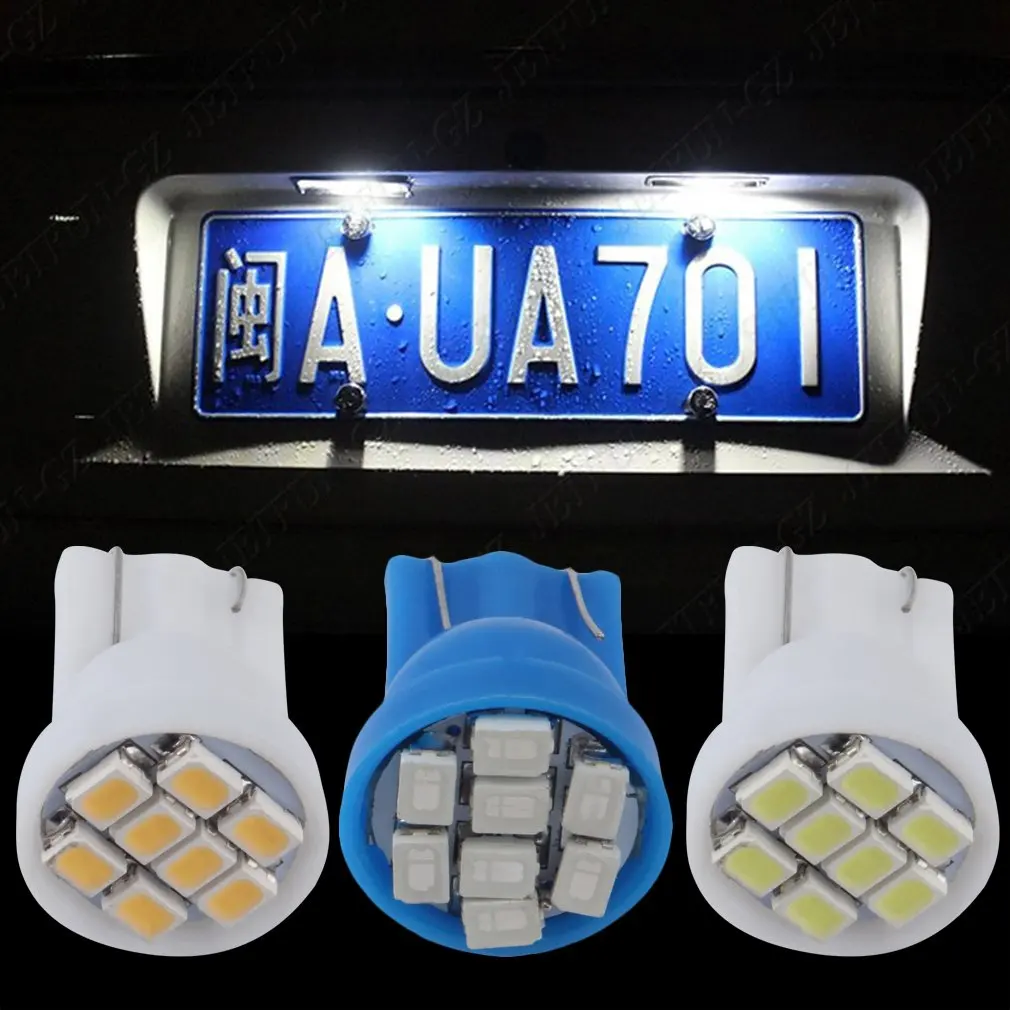 10 х ультра-синий T10 8-SMD 8SMD 8 светодиодный 1206 светодиодный Клин боковой Светильник лампы 194 168 2825 921 W5W светодиодный авто светодиодный светильник для автомобильных фар