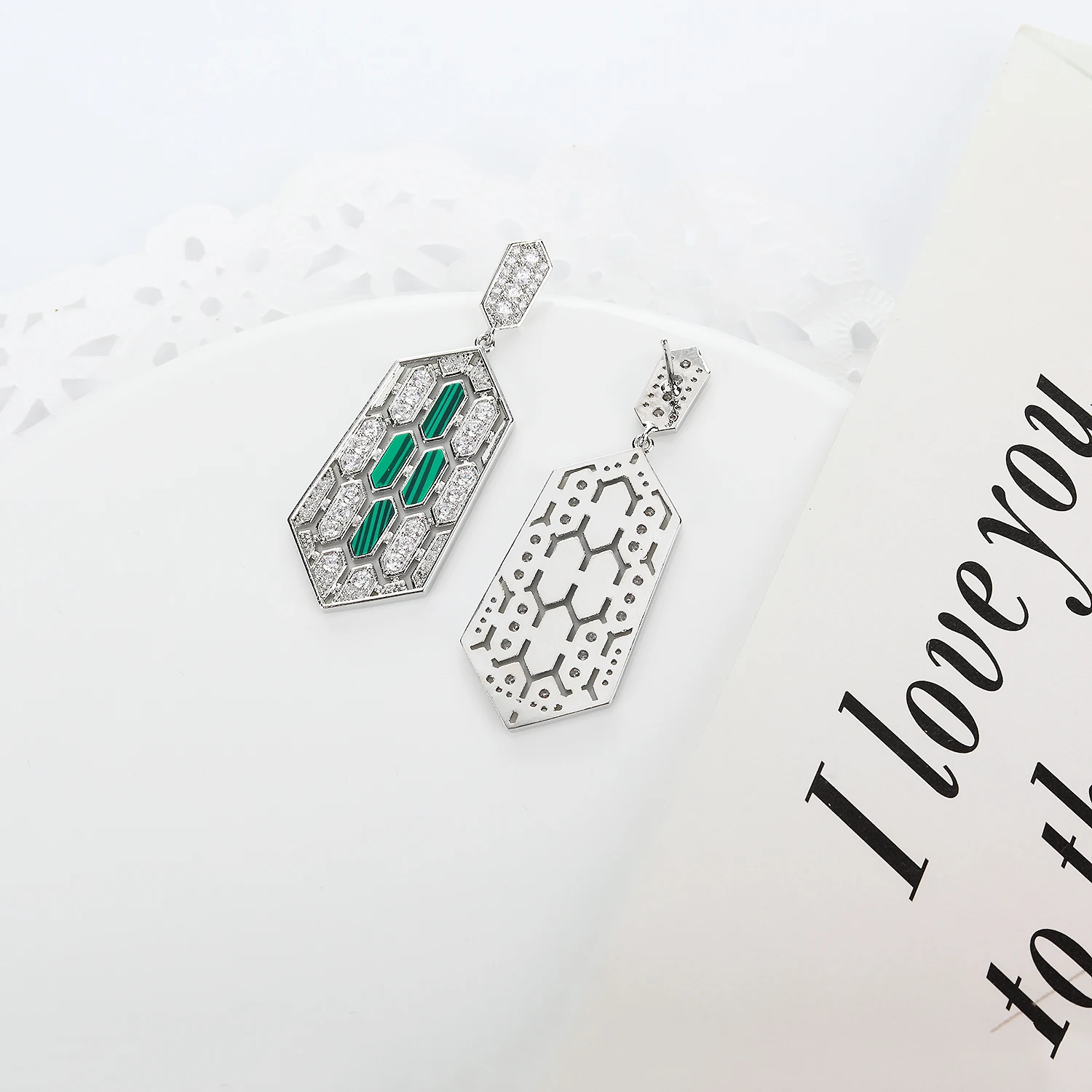 Trendy Cubic Zircon Drop Earrings Bridal Engagement Wedding Jewelry Elegant Female Dangle Earring Fine Gift CE11617