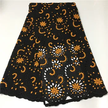 

latest swiss dry lace in switzerland 2019 high quality lace 100%cotton dubai fabric african brocade fabric 5yards