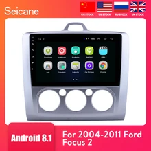 Seicane 9 дюймов Android 8,1 Автомагнитола для ford focus EXI MT 2 3 Mk2 2004 2005 2006 2007 2008 2009-2011 2Din gps мультимедийный плеер