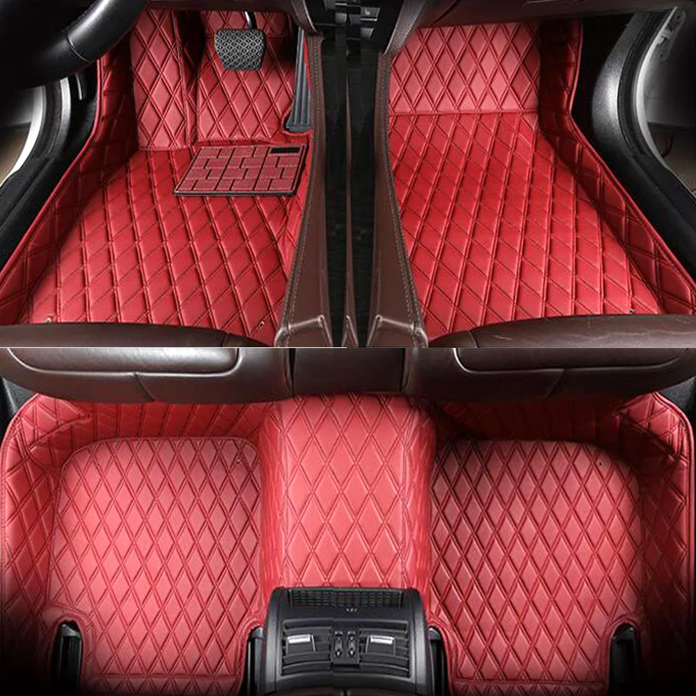 

Car floor mats for Honda Accord CRV City HRV Vezel Crosstour Fit car-styling leather Anti-slip carpet liners