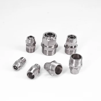 

Twist Fit 4/6/8/10/12/14/16mm OD Hose x M5 1/8" 1/4" 3/8" 1/2" BSP Male Pneumatic Quick Screw Air Fitting