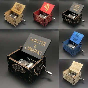 

Davy Jones Music Box Wooden Hand Cranked Christmas La la land Star Wars Games Of Trhones bohemian rhapsody Queen Music Box