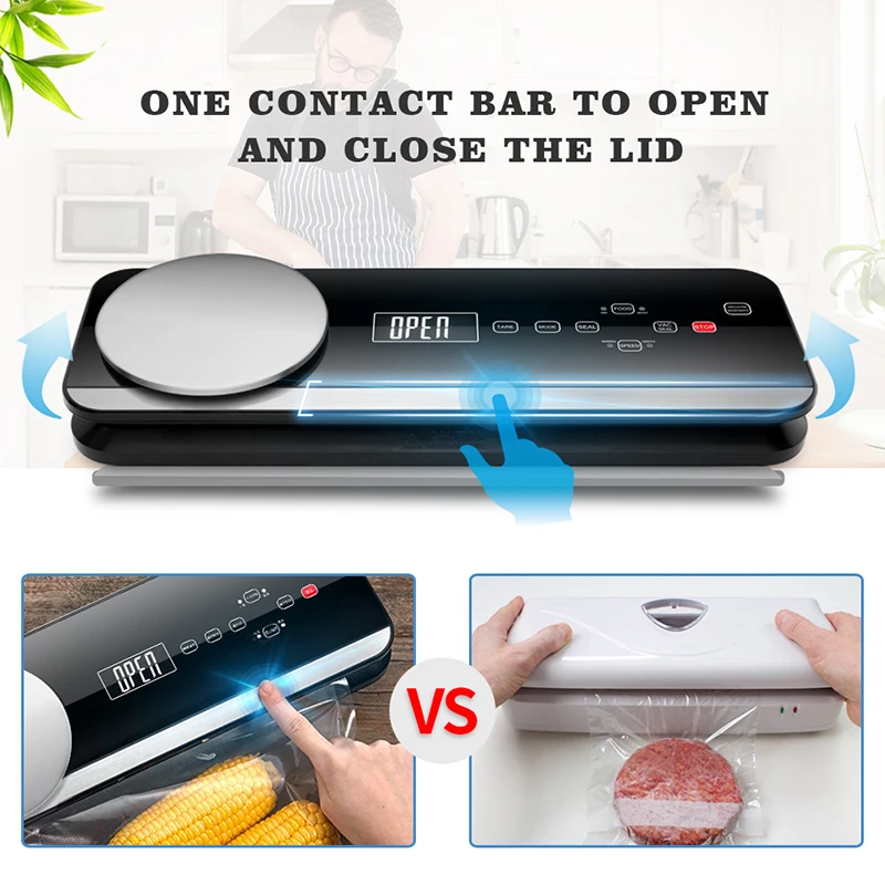 LAIMENG автоматический вакуумный упаковщик Sous Vide с вакуумными сумками упаковочная