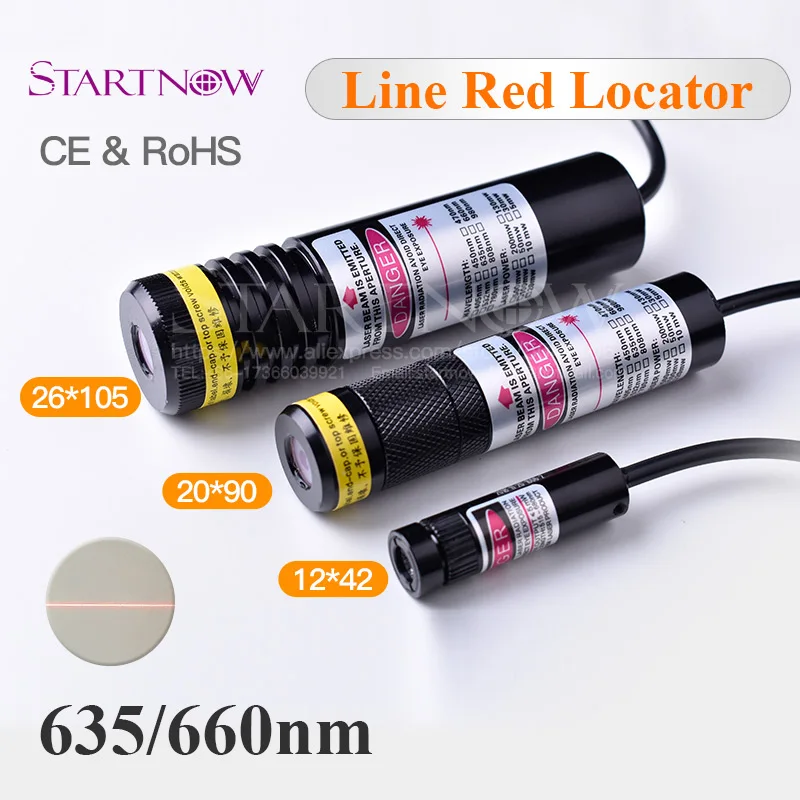 

Line Red Locator 635nm 10mw Infrared Laser Module Locator Red Laser Line Positioning 660nm For Woodworking Stone cutting Machine