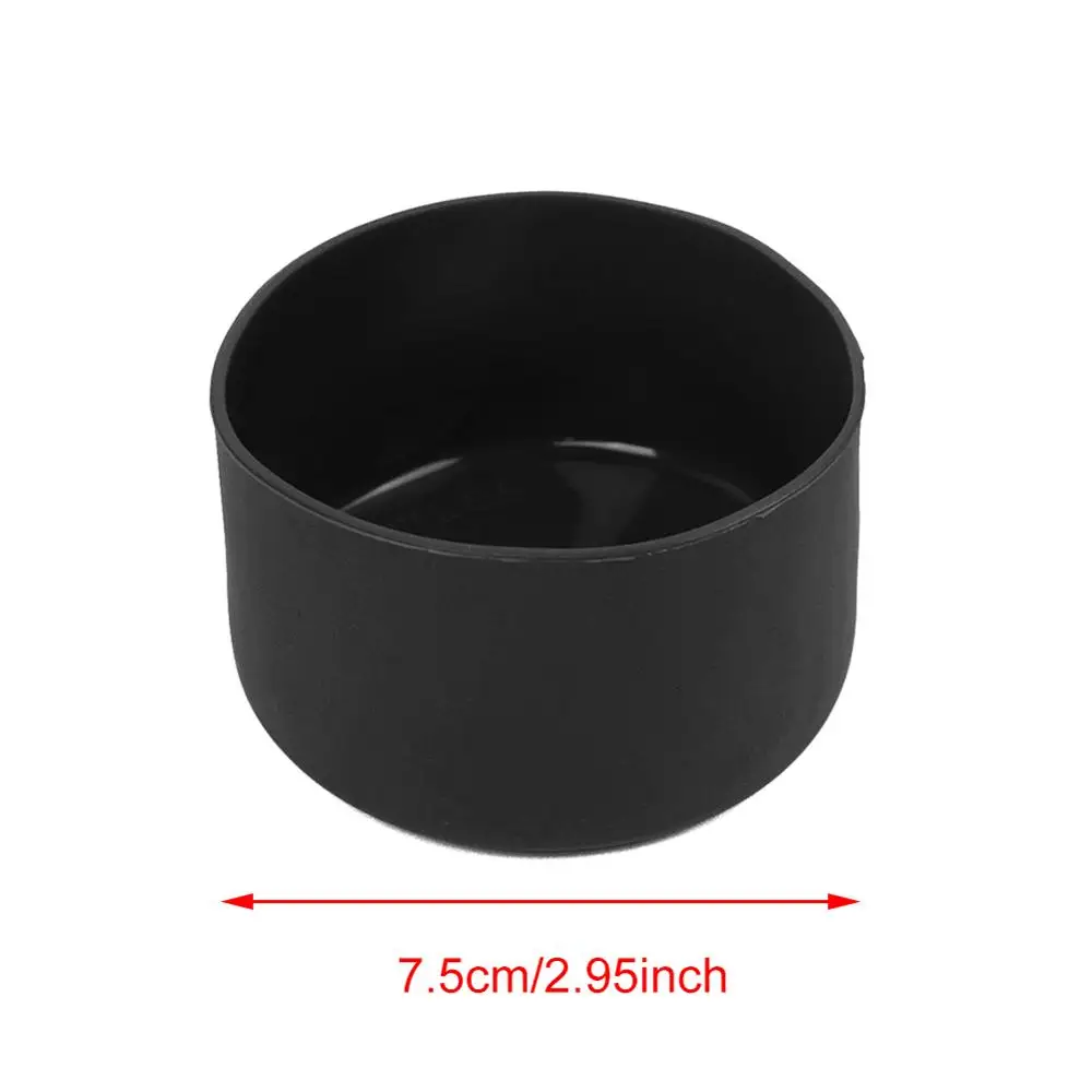Black 7.5cm Силиконовая бутылка загрузки/рукав противоскользящая Нижняя крышка против царапин подходит для 12 и 24 унций/32 и 40 унций гидро колба бутылка - Цвет: Black 7.5cm
