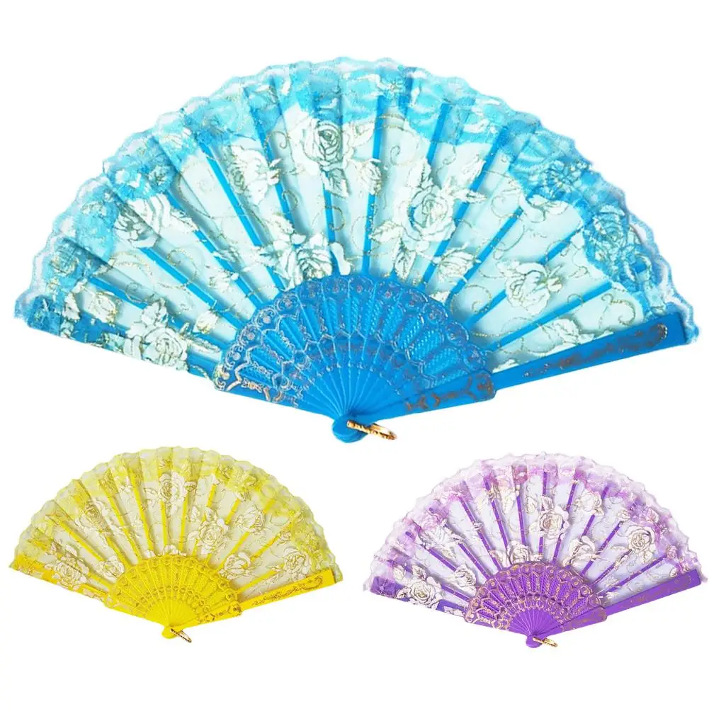 Лучший китайский стиль танцевальный свадебный кружевной Шелковый складной