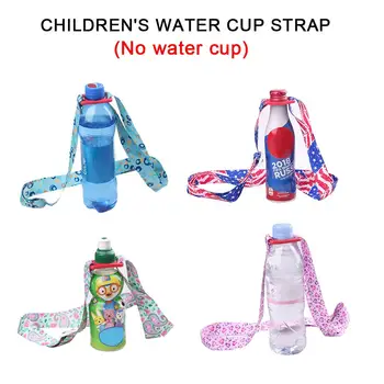 

Children Water Bottle Holder with Adjustable Shoulder Strap Portable Bottle Carrier Sling Bag Folds into Pouch for Easy Storage
