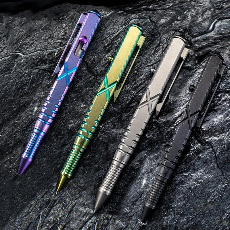 Compare Tactical Pen Titanium Alloy Tungsten Steel Special Forces Multi-function Broken Window Self-defense Bolt Pen EDC Tool