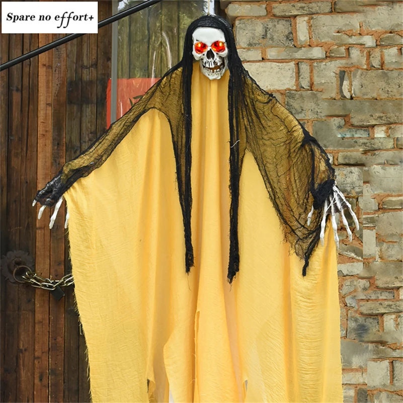 

1.8m Big Horror Halloween Decoration Ghost Scary Halloween Props Grim Reaper Ghost Haunted Horror Scream Creepy Halloween Ghost