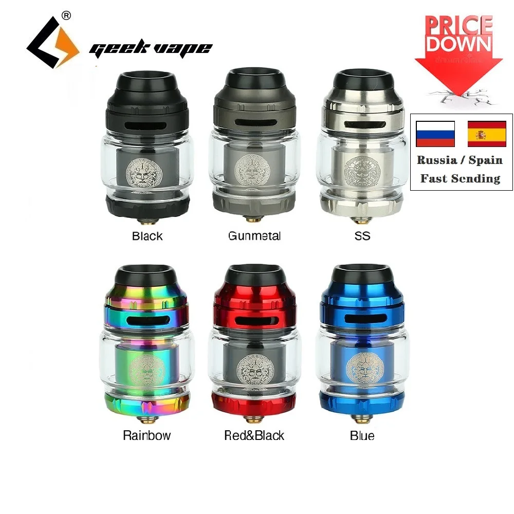 Новый год по доступной цене! Оригинальный Zeus X RTA 4 5 мл/2 мл Танк с фокусным