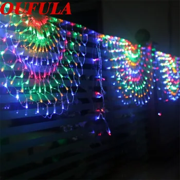 

WPD Peacock LED String Lights Christmas Day Lights Flashing Festive Decoration Fan-Shaped Color