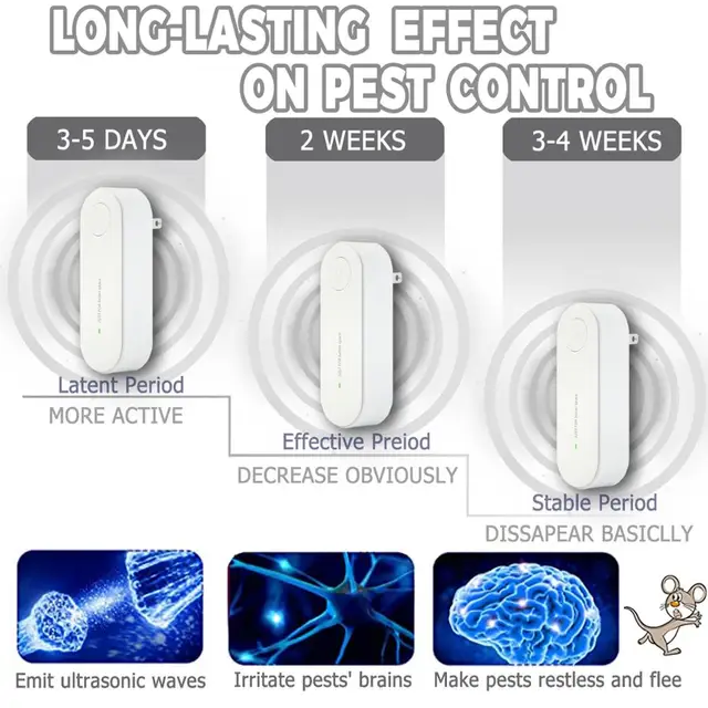 초음파 방충제로 전자적으로 집안의 해충을 퇴치하세요