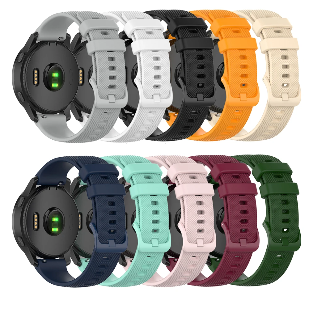 22 мм замена ремешок для смарт часов Garmin Vivoactive 4 Смарт часы с небольшой плед