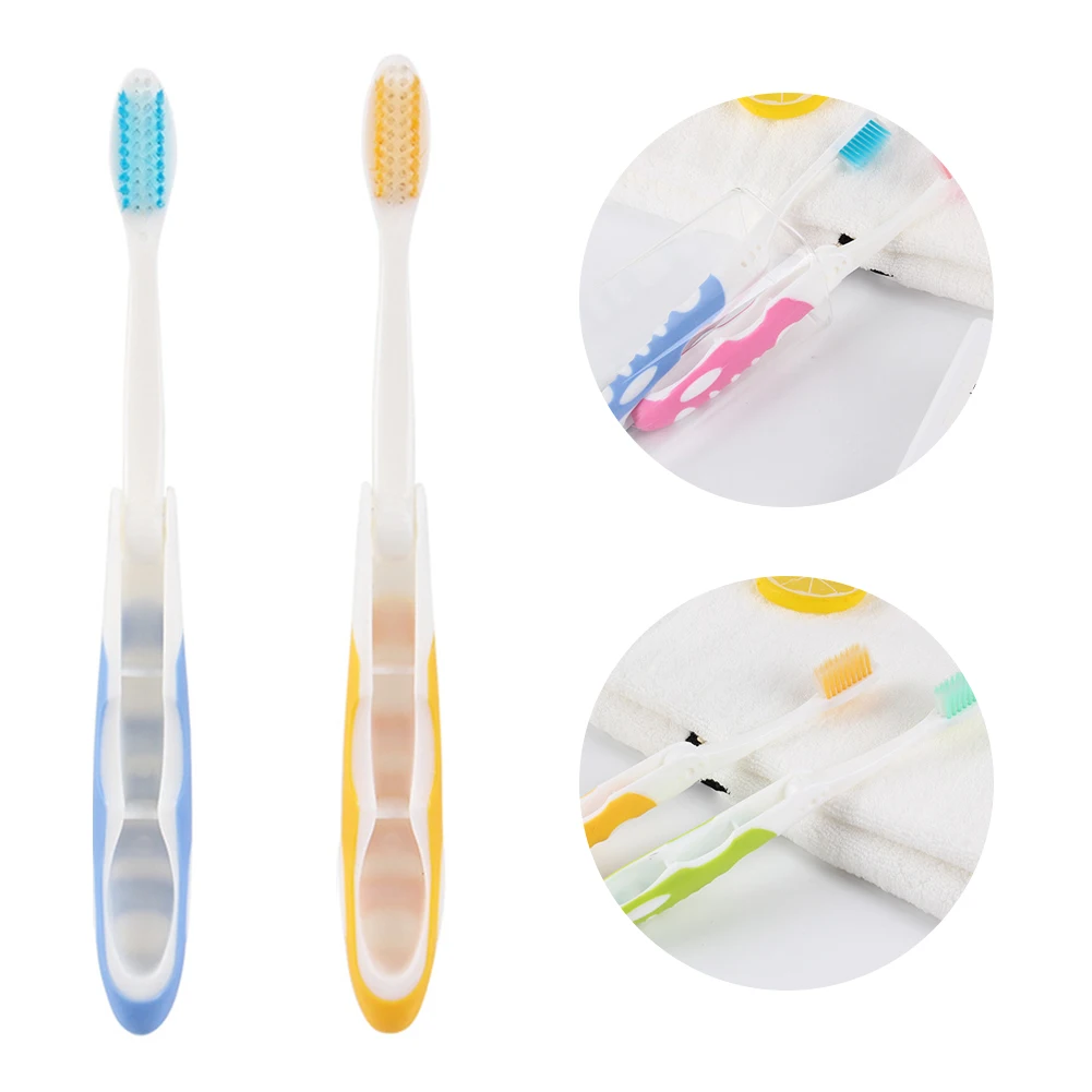 2 шт. Мягкая прочная Складная для активного отдыха для отдыха легкая для путешествий портативная мини-щетка для чистки кемпинга