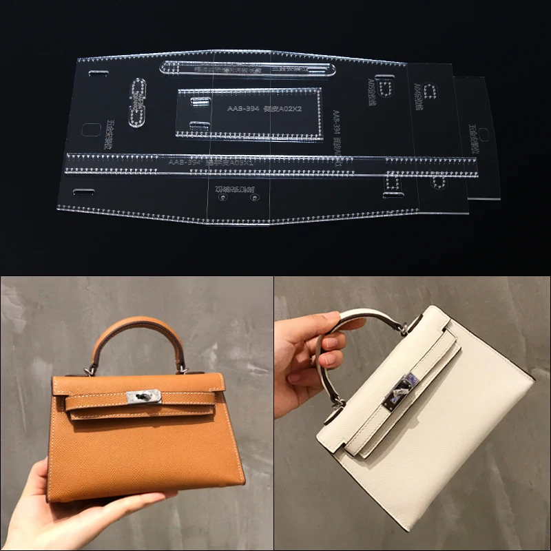 

1Set DIY Acrylic Template Fashion Delicate Crossbody Bag Shoulder Bags Leather Craft Pattern DIY Stencil Sewing Pattern 19*12cm
