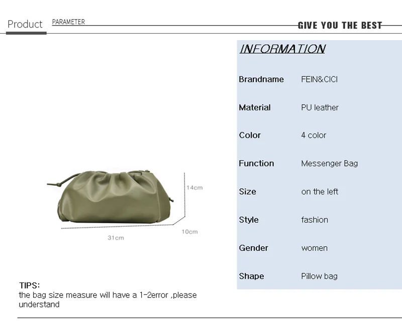 Najtaniej Torba typu worek wieczór party chmura kształt torebka kobiety ruched messenger torba crossboday mała poduszka torba torba letnia biały czarny zielony