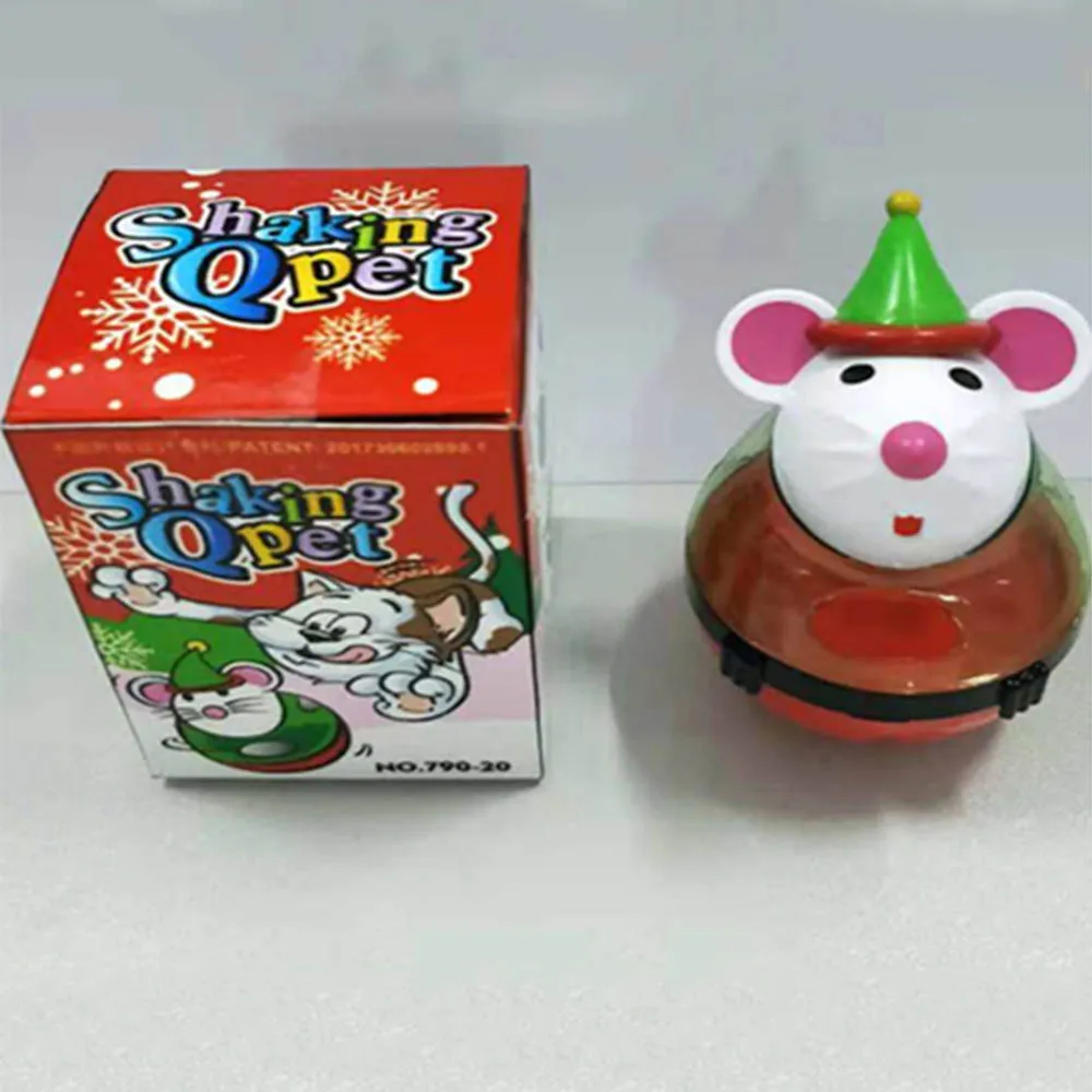 Неваляшка для домашних животных, игрушка для собаки, мяч, массажер в форме мыши, собачий мячик, дозатор для еды, развивающие игрушки для рождества, Новинка