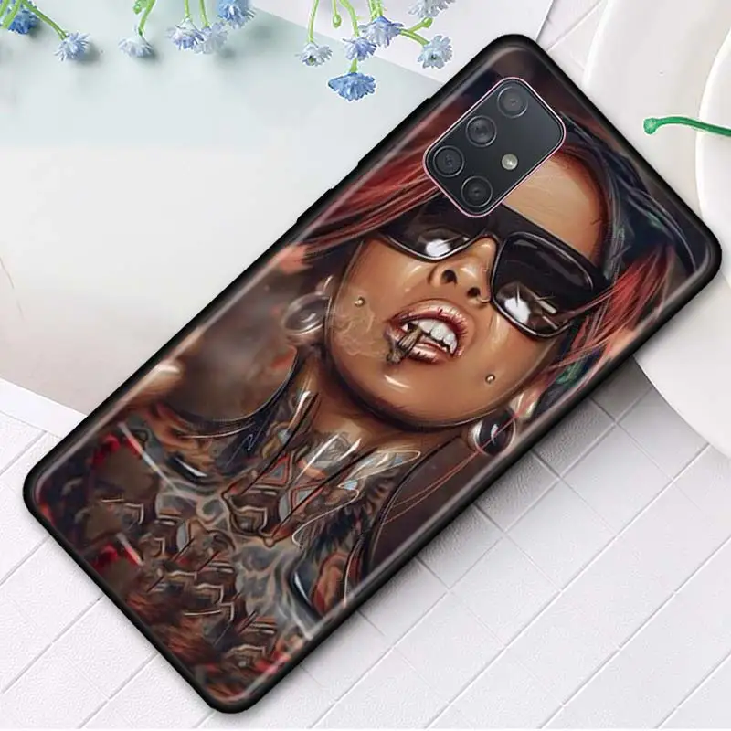 Силиконовый чехол для Samsung Galaxy A51 A71 5G A80 A70 A70s A50 A50s A40 A30 A20 A10 TPU крышка татуированные