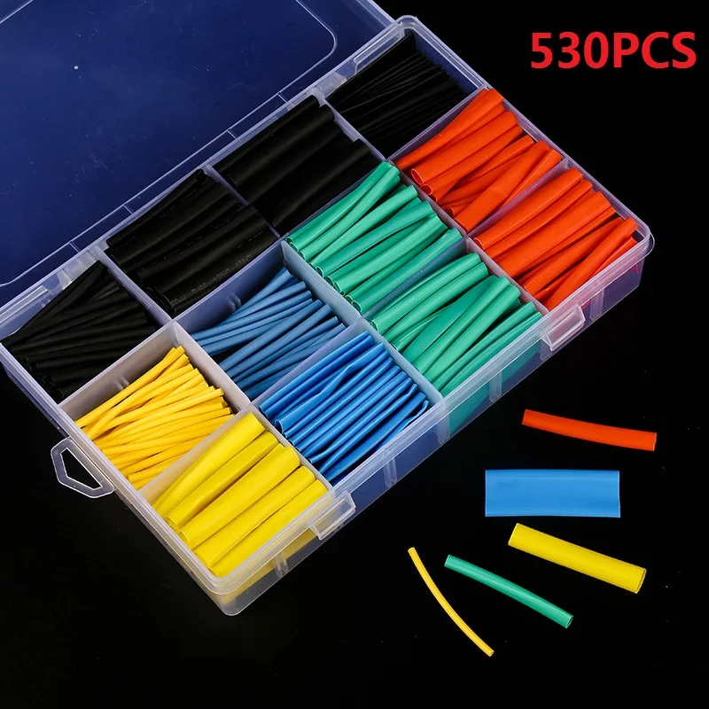 Kit De 127 Piezas De Tubo Termorretráctil Para Cables - Relación 2:1, Aislamiento Térmico, Organiza Y Protege