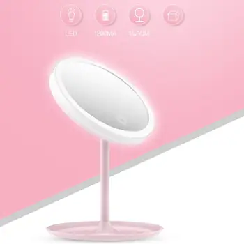 

USB Rechargeable LED Adjustable Daylight Cosmetic Makeup Mirror Desktop Lamp