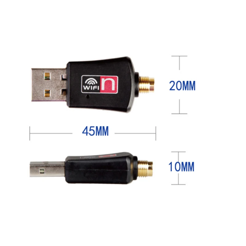 300 Mbps USB WIFi Adapter/USB Wireless Network Card With RTL8192EU Detachable External 2DBI Antenna Suitable for CP