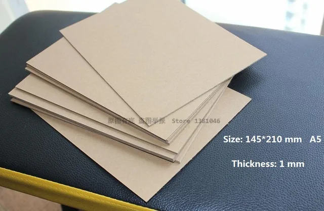 20 Sheets Size A5 Paper Chipboard Pads Scrapbooking Kraft White Cardboard  1mm Thickness Cardstock