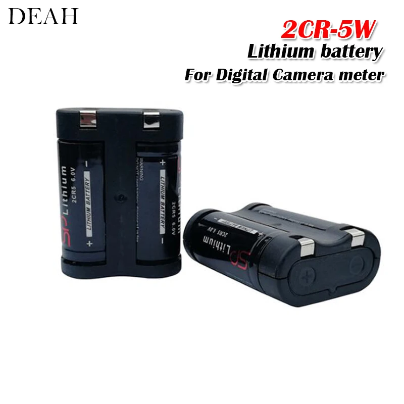 

2Pcs/lot Lithium battery 2cr5 6V battery 2CR-5W 2CP3845 For Digital Camera meter lights high capacity battery Lithium batteries