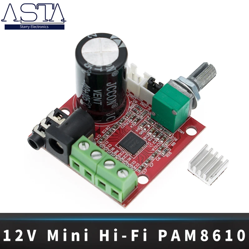 

D83 10pcs 12V Mini Hi-Fi PAM8610 Audio Stereo Amplifier Board 2X10W Dual Channel D Class Lowest Price