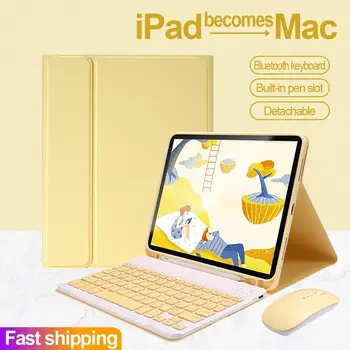 

For iPad Bluetooth Keyboard Mouse Case for iPad Air 1 2 3 Pro 9.7 10.5 11 2017/2018/2019 10.2 7th 5th 6th Generation Funda Cover