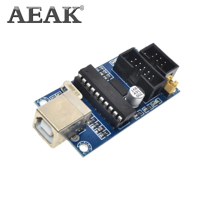 AEAK USBTiny USBtinyISP AVR ISP программатор загрузчик Meag2560 uno r3 6 контактный кабель для