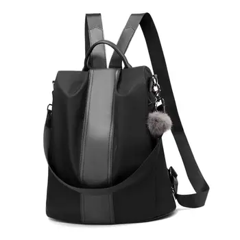 

New Women Backpack Purse Waterproof Anti-theft Rucksack Lightweight School Shoulder Bag Black