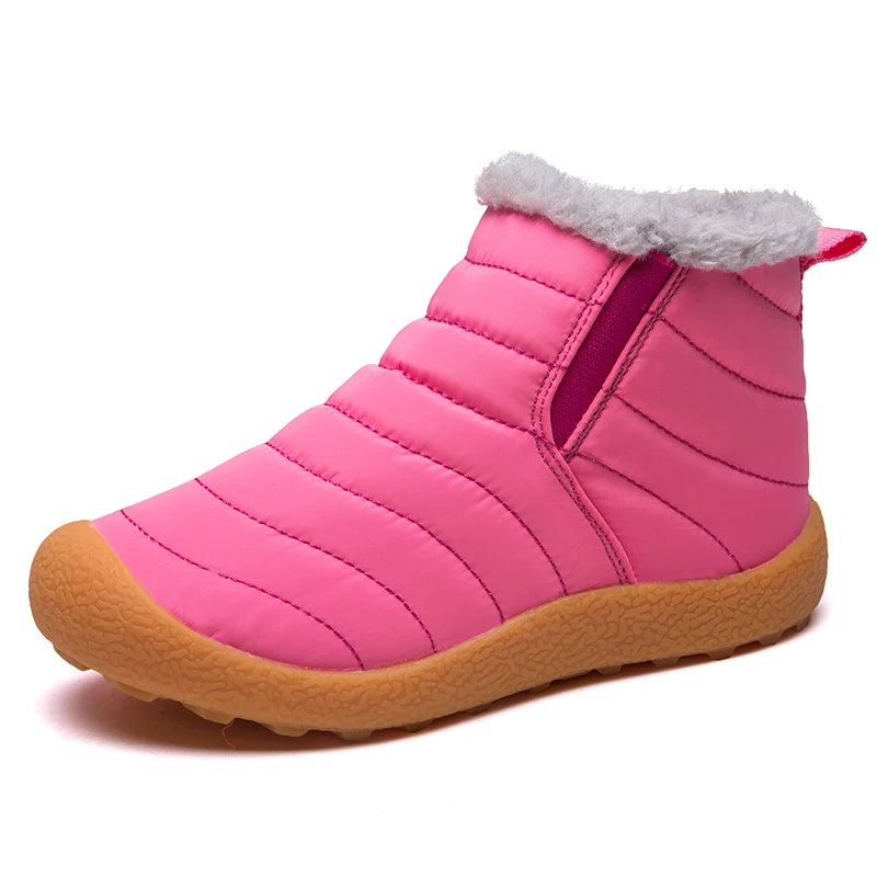 

2019 New Kids Sneakers Outdoor Autumn Winter Fur Boy Girls Shoes Sports Non-Slip Running Sneakers Children Footwear Trainer