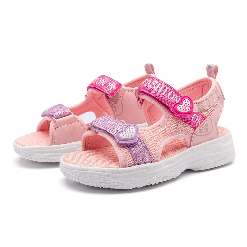 Kids Girls Sandals Soft Princess Sandals Lightweight Shining Print Baby  Shoes Comfortable Summer Kids Sandals extra wide fit children's shoes Children's Shoes