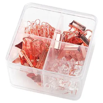 

25pcs/171pcs/box Binder Clips Message Ticket Paper Clip Holder Organizer Tool Multi-purpose Ticket Holder Push Pins Thumbtack
