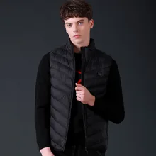 Жилет Для Мужчин's осенне-зимний пуховик пуховый хлопковый жилет Для мужчин в Корейском стиле, модные красивые комплекты большой Размеры толстые Теплый жилет пальто