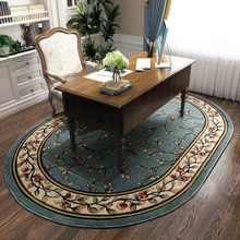 Европейский пасторальный стиль овальные ковры для гостиной дома большой цветочный спальня ковер на диван кофе Настольный коврик ковер для учебы