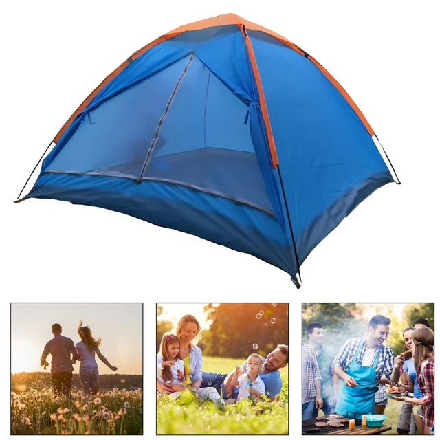Tienda de campaña Persona 3-4 carpa familiar en forma de domo fácil de configurar Camping accesorios toldo senderismo playa paraguas tienda de campaña turística _ AliExpress Mobile