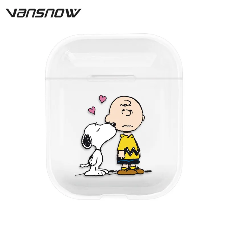 Чехол для Airpods, прозрачный чехол для наушников, аксессуары для Airpods, чехол для Airpods, чехол, аксессуары для Airpods - Цвет: Snoopy 2