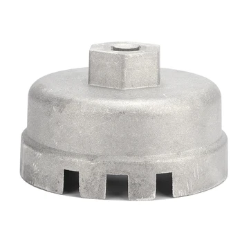 

14 Flutes Vehicle Modification Tool 64.5mm Aluminum Alloy Oil Filter Wrench Fit for Strap Oil Filter Removing Tool