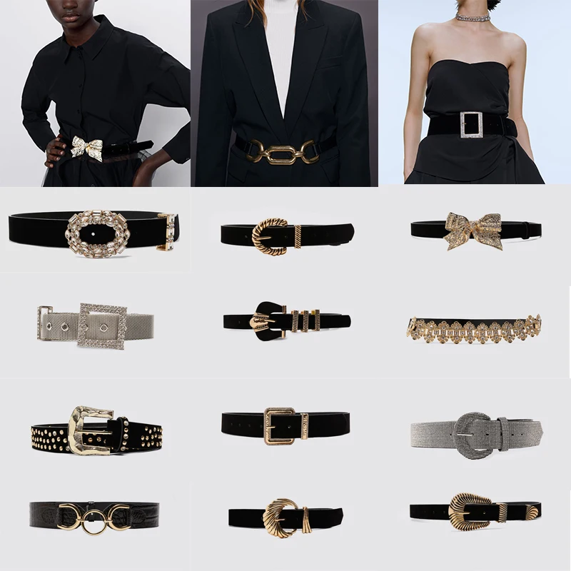 Новинка 2019 модные роскошные брендовые ремни Za с жемчугом Женские аксессуары