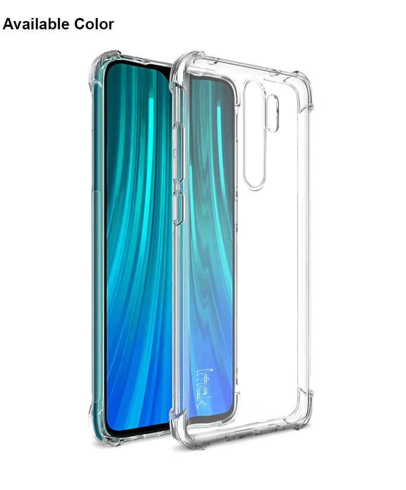 Для Redmi Note 8 Pro Чехол IMAK Ударопрочный силиконовый мягкий прозрачный чехол из ТПУ для Xiaomi Redmi Note 8 Pro