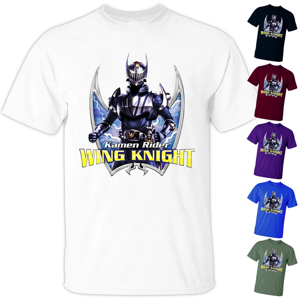Kamen Rider Wing Knight V1 серия ТВ Футболка (белый и черный) все размеры S-3Xl для молодежи
