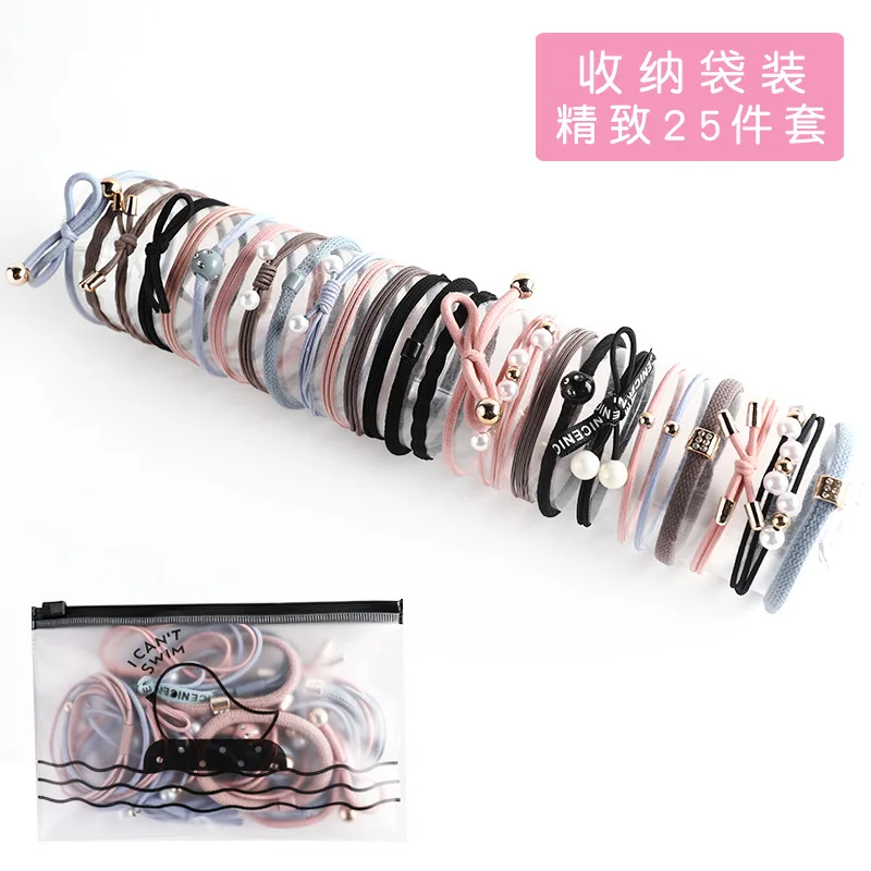 hair clips for thick hair Nylon Elastic Hair Bands for Women Basic Hairstyle Ponytail Holder Rubber Ropes Gums Girls Scrunchies Headwear Hair Accessories banana hair clips Hair Accessories