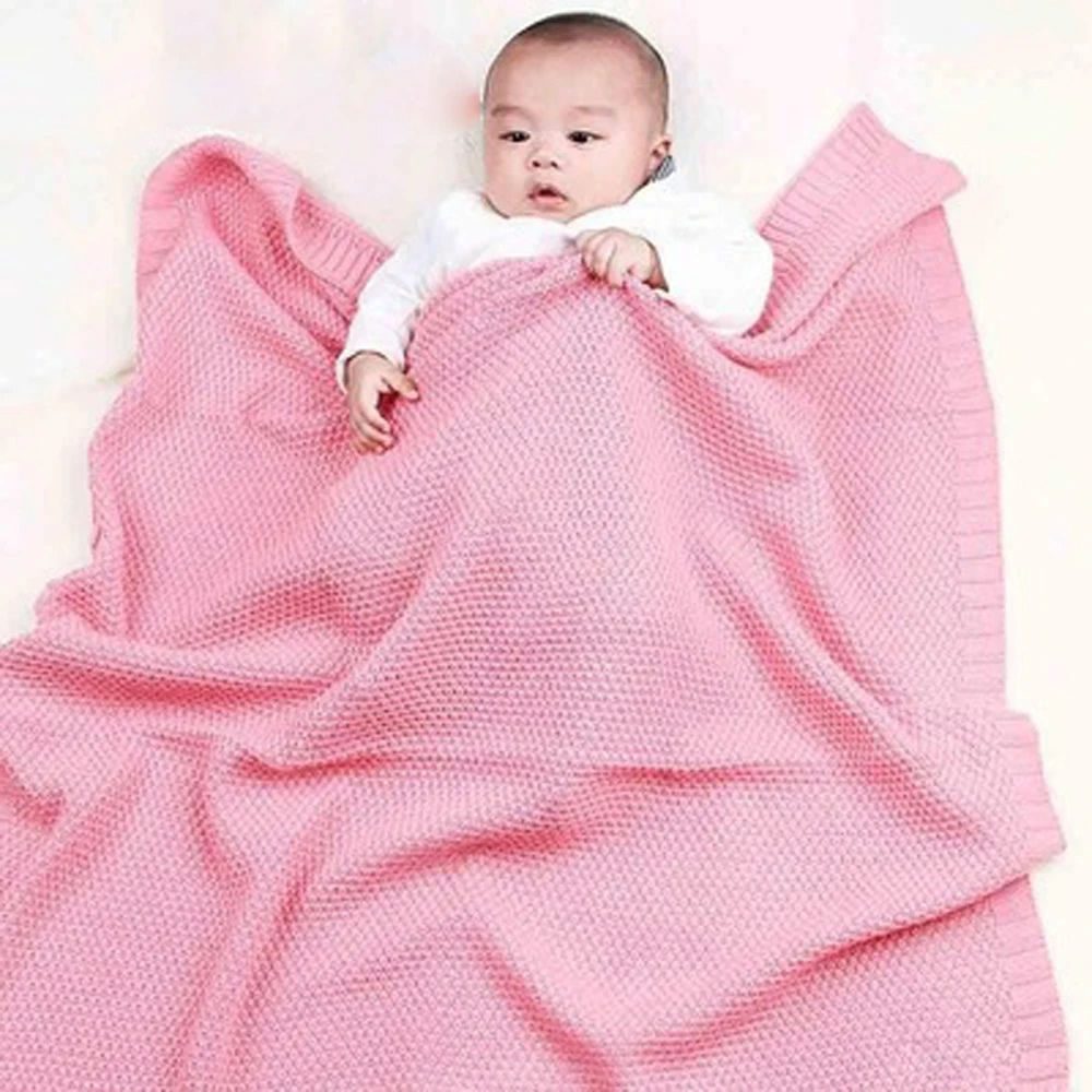Трикотажное одеяло из муслина для новорожденных девочек и мальчиков, пеленание из органического хлопка, детские мягкие постельные принадлежности
