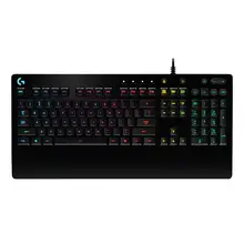 Оригинальная Проводная Механическая игровая клавиатура logitech G213 с 108 клавишами, полный размер, эргономичный дизайн, игровая клавиатура с RGB Подсветкой