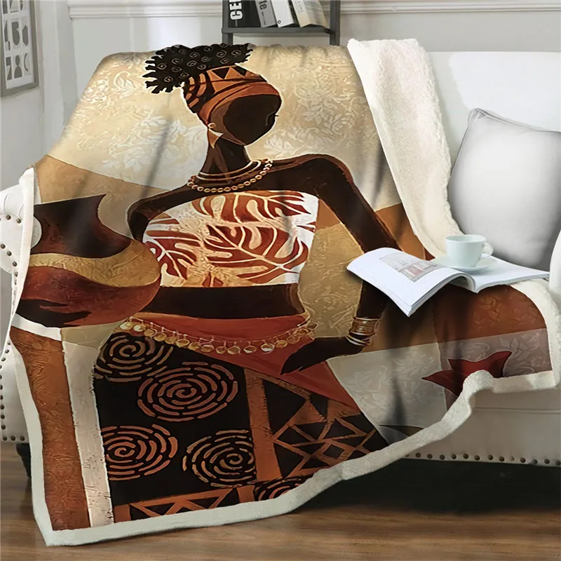 

BeddingOutlet африканские женские одеяла из шерпы, утолщенное одеяло, мультяшное детское одеяло для кровати, для дивана, Прямая поставка, домашний текстиль