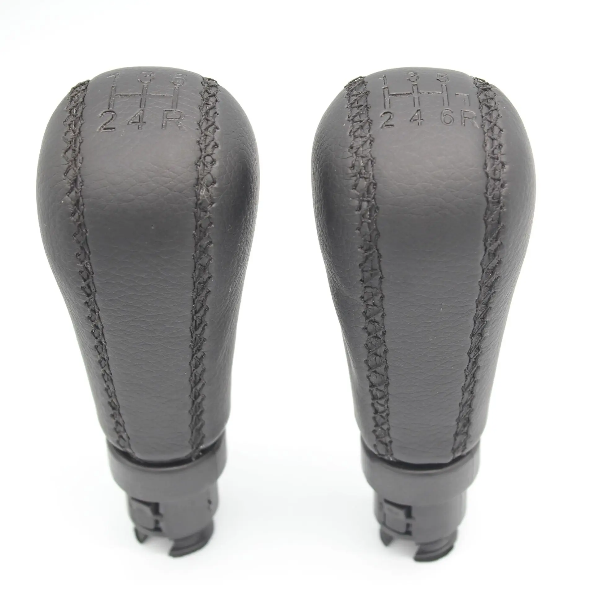 Car gear shift knob for Volvo S60 S80 V70 XC70 sewing leather 5 / 6